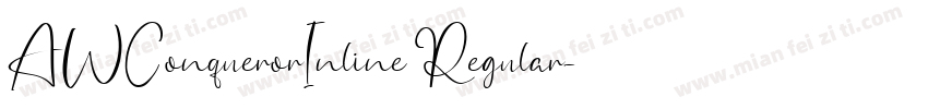 AWConquerorInline Regular字体转换